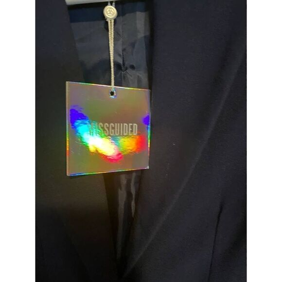 Missguided Navy Jacket with Flare Sleeves in Size 4 - Picture 6 of 6